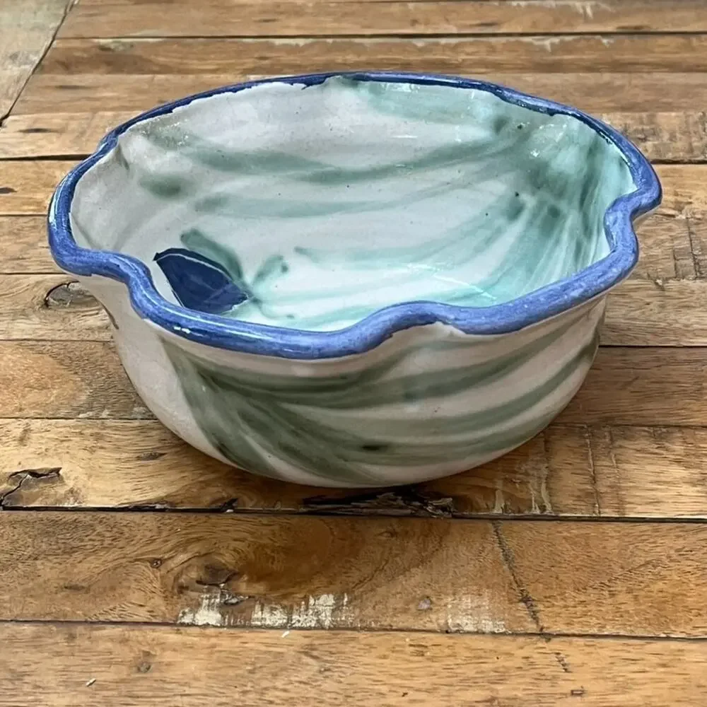 Studio Pottery Ceramic Bowl 7.25